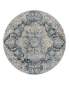 Surya Cardiff Cdf-2307 Round Area Rug, 7'10 X 7'10 In Blue/turquoise