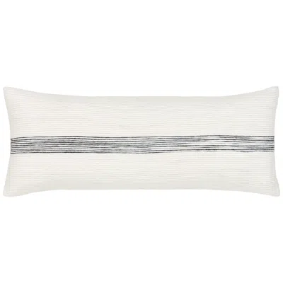 Surya Carine Cream And Black 30" X 12" Decorative Pillow