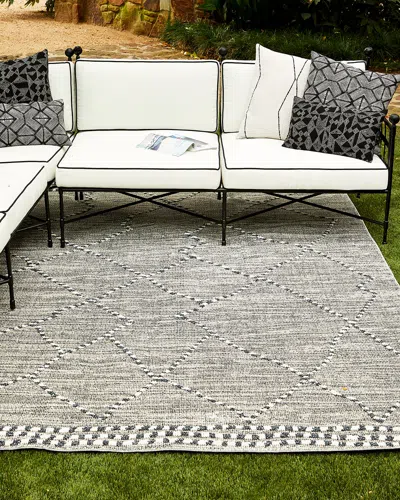 Surya Carpet Olympia Indoor Outdoor Rug, 5' X 8' In Charcoal Gray