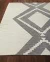 Surya Carpet Pacific Hand-woven Indoor/outdoor Rug, 5' X 8' In Charcoal/ivory