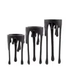 Surya Castellana Candleholder, Set Of 3 In Black