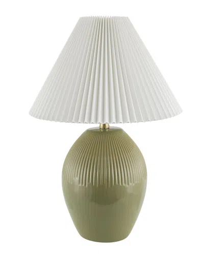 Surya Caylus Accent Table Lamp In Green