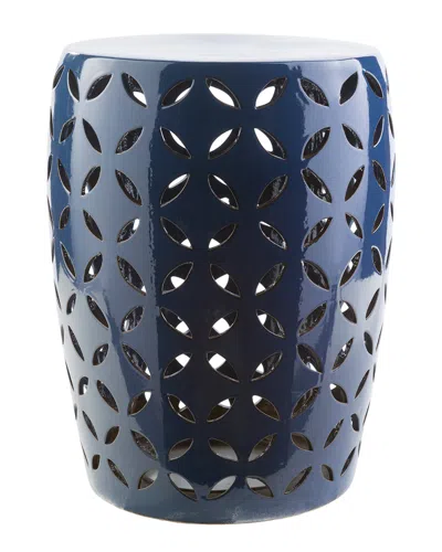 Surya Chantilly 17.7in Stool In Blue
