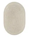 Surya Chesapeake Bay Cpk-2303 Oval Area Rug, 6' X 9' In Cream Gray