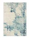 Surya City Light Contemporary Rug In Aqua