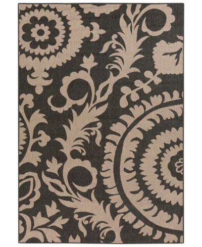 Surya Closeout! Livabliss Alfresco Alf-9615 Black 2'3" X 4'6" Area Rug, Indoor/outdoor