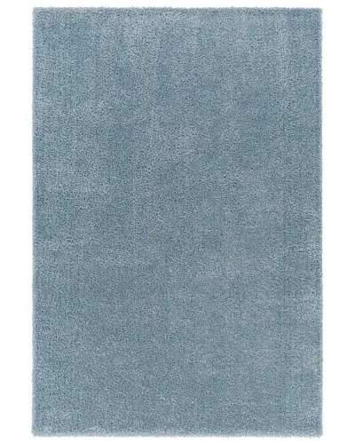 Surya Cloudy Shag Polyester Rug In Blue