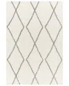Surya Cloudy Shag Polyester Rug In White