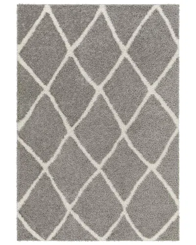 Surya Cloudy Shag Polyester Rug In Green