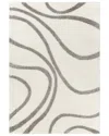 Surya Cloudy Shag Polyester Rug In Grey
