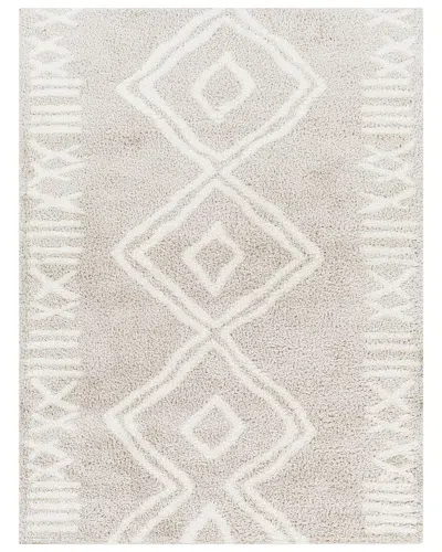 Surya Cloudy Shag Polyester Rug In White