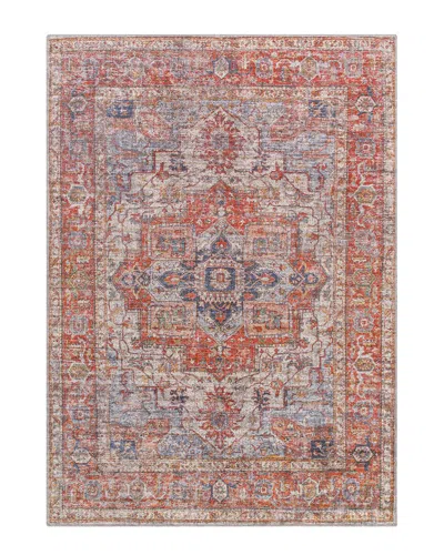 Surya Cobb Machine-washable Rug In Red