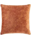 Surya Collins Polyester Pillow In Orange