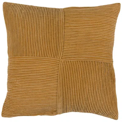 Surya Conrad Mustard 20" Square Decorative Throw Pillow