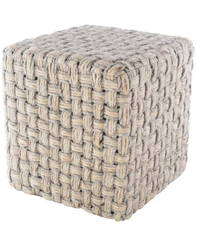 Surya Cordoba Pouf In Brown