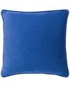 Surya Corduroy Polyester Pillow Kit In Blue