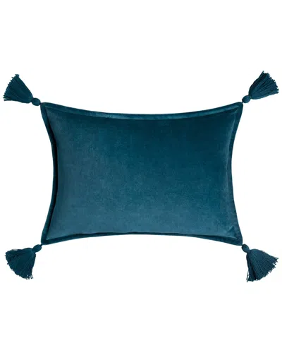 Surya Cotton Down Pillow In Blue