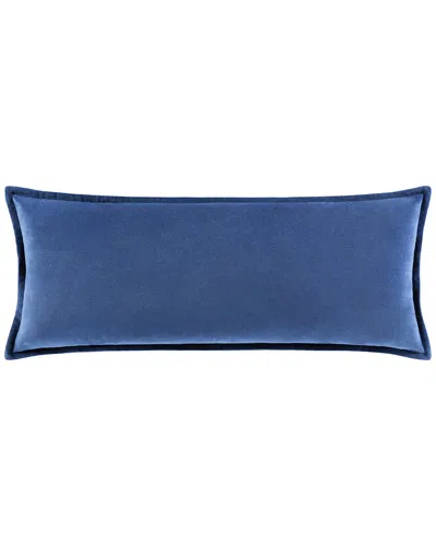 Surya Cotton Down Pillow In Navy