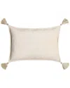 Surya Cotton Polyester Pillow In Neutral