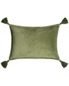 Surya Cotton Pillow Cover In Green