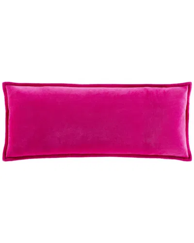 Surya Cotton Polyester Pillow In Purple