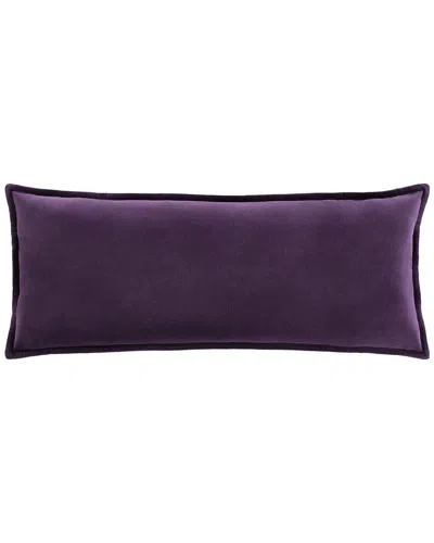 Surya Cotton Polyester Pillow In Purple