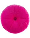 Surya Cotton Round Pillow Cover In Pink