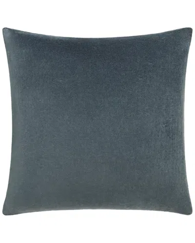 Surya Cotton Velvet Accent Pillow In Black
