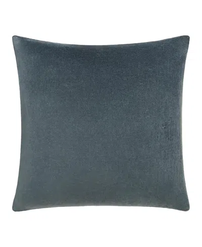 Surya Cotton Velvet Decorative Pillow In Gray