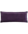 Surya Cotton Velvet Decorative Pillow In Purple