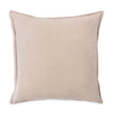Surya Cotton Velvet Decorative Pillow In Pink