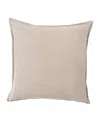 Surya Cotton Velvet Decorative Pillow In Neutral
