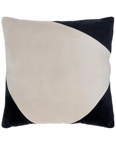 Surya Cotton Velvet Lumbar Pillow