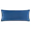 Surya Cotton Velvet Lumbar Pillow In Blue