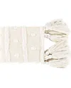 Surya Dallan White Throw In White