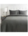 Surya Dawson Dark Green Duvet Set With Two Standard Shams In Green