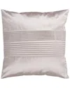 Surya Solid Pleated Decorative Pillow In Brown
