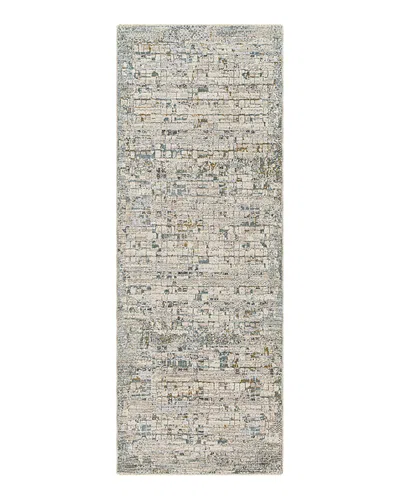 Surya Dresden Dre-2304 Runner Area Rug, 2'7 X 10' In Ivory/teal