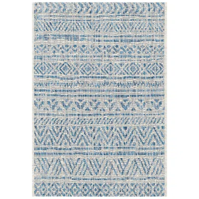 Surya Eagean Eag-2306 5'3"x7'7" Denim And Gray Outdoor Area Rug