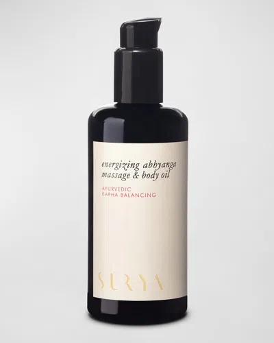 Surya Energizing Abhyanga Massage Body Oil, 6.7 Oz. In White