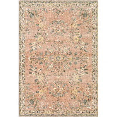Surya Erin Ern-2308 5'x7'6" Pale Pink And Sage Area Rug