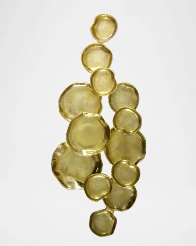Surya Ersa Large Wall Sculpture, 39" In Gold