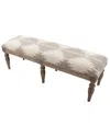 Surya Fabric Bench