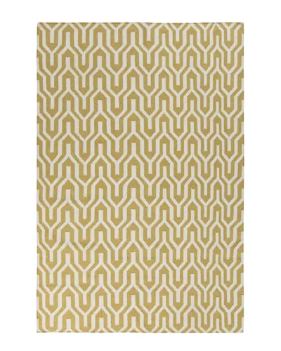 Surya Fallon Flatweave 8ft X 8ft Round Rug In Yellow