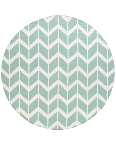 Surya Fallon Flatweave 8ft X 8ft Round Rug In Green