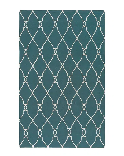Surya Fallon Hand-woven Flatweave Rug In Green