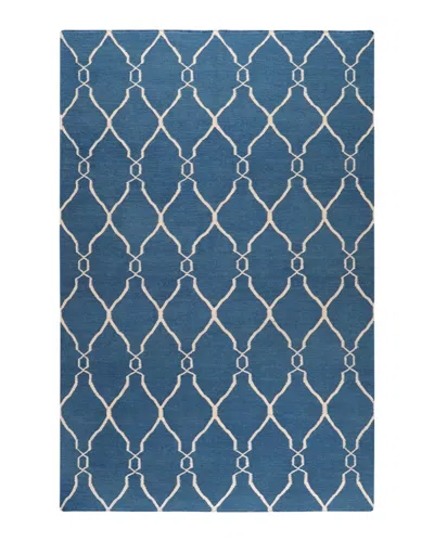 Surya Fallon Hand-woven Flatweave Rug In Blue