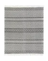 Surya Farmhouse Tassels Fts-2300 Area Rug, 6' X 9' In Gray