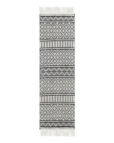 Surya Farmhouse Tassels Fts-2300 Runner Area Rug, 2'6 X 8'0 In Gray