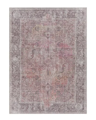 Surya Farrell Traditional Washable Rug In Pink